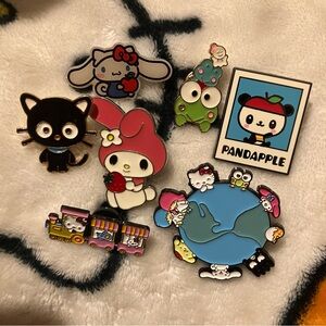 Sanrio Character Enamel Pin Set